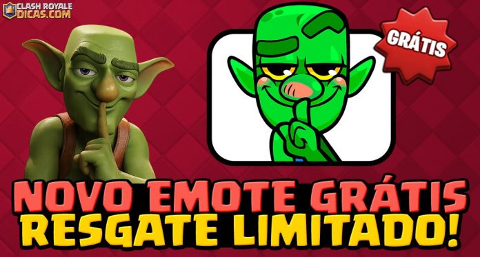 Código de emote grátis do Goblin Cheater na Supercell Store de Clash Royale