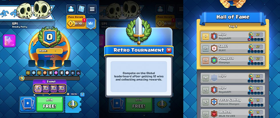 Prévia da Atualização: Retorno dos Torneios Globais, Evento do Álbum, Jogatina Rápida Facilitada e Troféus até 14k! | 1