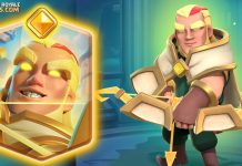 Tudo sobre o Arqueiro Mágico Herói ✨🏹 Atributos, Habilidade e Gameplay Novo Herói: Arqueiro Mágico com recuo, isca e disparo triplo de 15,5 quadrados