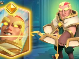 Tudo sobre o Arqueiro Mágico Herói ✨🏹 Atributos, Habilidade e Gameplay Novo Herói: Arqueiro Mágico com recuo, isca e disparo triplo de 15,5 quadrados