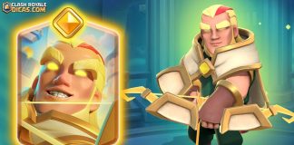 Novo Herói: Arqueiro Mágico com recuo, isca e disparo triplo de 15,5 quadrados