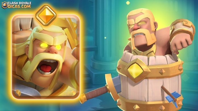 Barril de Bárbaro Herói: dois rolamentos, Bárbaro curado e 3 Elixir total Novo Herói: Barril de Bárbaro com segundo rolamento e cura por 1 Elixir