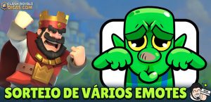 Sorteio do Emote Goblin "Mimimi" no Clash Royale