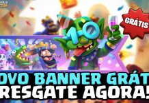 Banner Grátis Especial da Festa de 10º Aniversário – Resgate por tempo limitado! Novo Banner de 10º Aniversário GRÁTIS no Clash Royale!