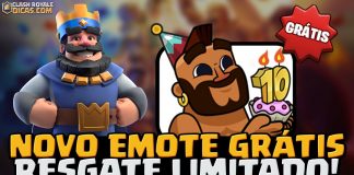 Emote Grátis de 10º Aniversário: Resgate o Corredor Festeiro no Clash Royale!