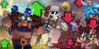 Gigante Elétrico Buff e Nerfs em Heróis: Prévia de Maio