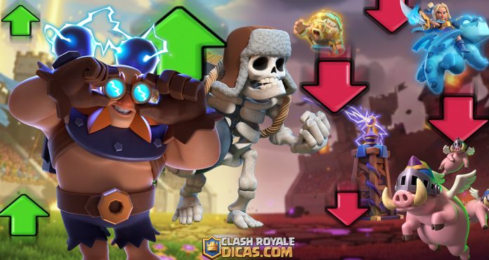 Gigante Elétrico Buff e Nerfs em Heróis: Prévia de Maio