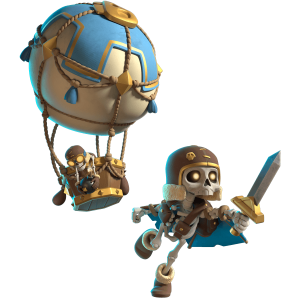 Esqueleto voador do Balão Herói