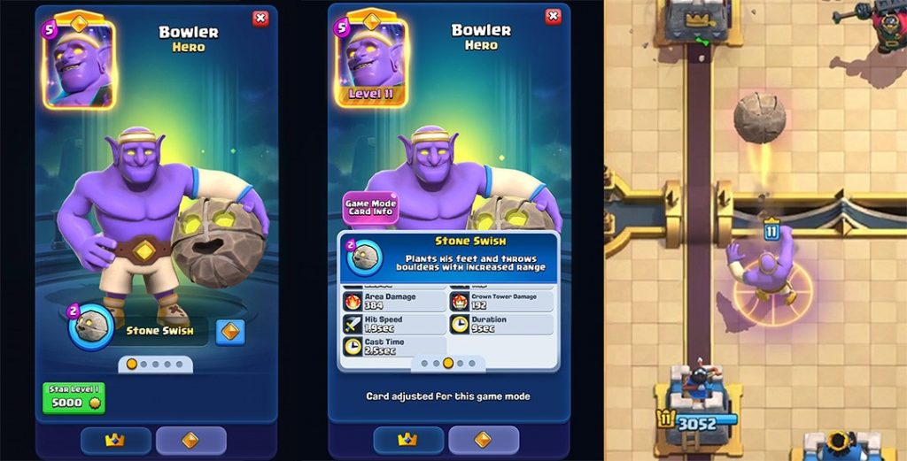 Habilidade do Lançador Herói Clash Royale