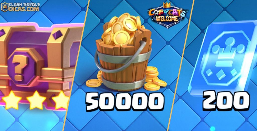 Recompensas Copycats Welcome Clash Royale