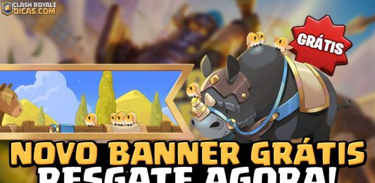 Banner do Rinoceronte Grátis! Recompensa da TV Royale