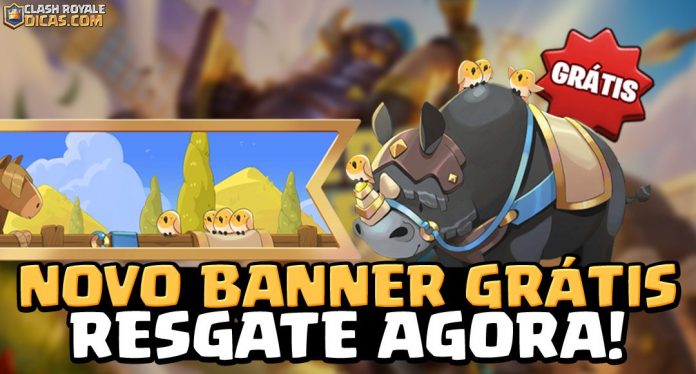 Banner do Rinoceronte Grátis! Recompensa da TV Royale