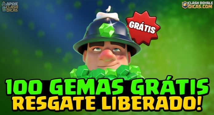 Festival das Gemas: Resgate 100 Gemas Grátis 100 Gemas Grátis no Clash Royale
