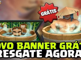 Banner Grátis do Ronin e do Rei no Clash Royale