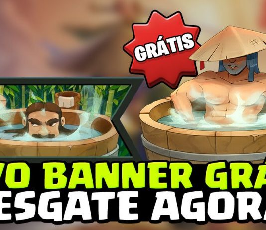 Banner Grátis do Ronin e do Rei no Clash Royale