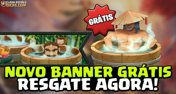 Banner Grátis do Ronin e do Rei no Clash Royale