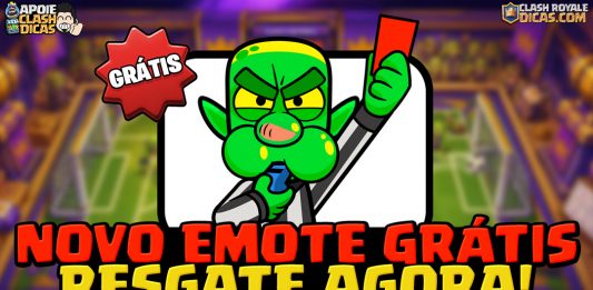 Resgate o Emote do Goblin Cartão Vermelho no Clash Royale