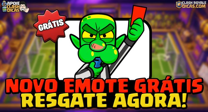 Resgate o Emote do Goblin Cartão Vermelho no Clash Royale