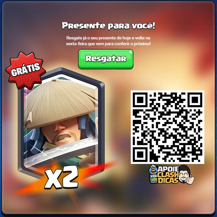 2x Cartas do Ronin Grátis na Supercell Store 2x Cartas do Ronin Grátis na Supercell Store