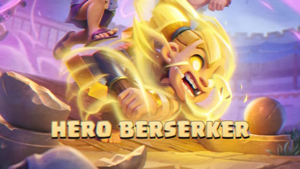 Berserker Heroica na TV Royale do Clash Royale