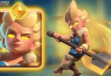 Tudo sobre a Valquíria Heroica 🪓🌪️ Habilidade, Atributos e Gameplay Valquíria Heroica Clash Royale