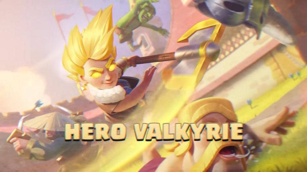 Valquíria Heroica na TV Royale do Clash Royale