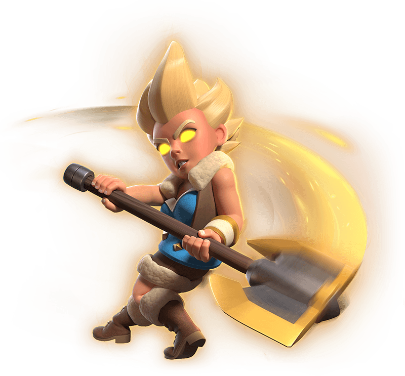 Furacão Afiado da Valquíria Heroica Habilidade Furacão Afiado da Valquíria Heroica no Clash Royale