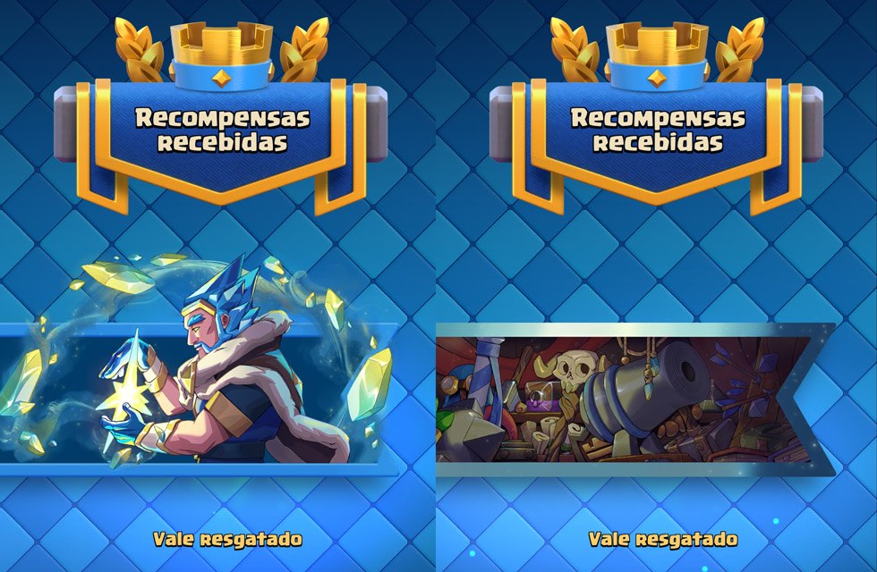 Banner do Mago de Gelo Heroico grátis no Clash Royale Banner do Mago de Gelo Heroico com ilustração e fundo congelante no Clash Royale