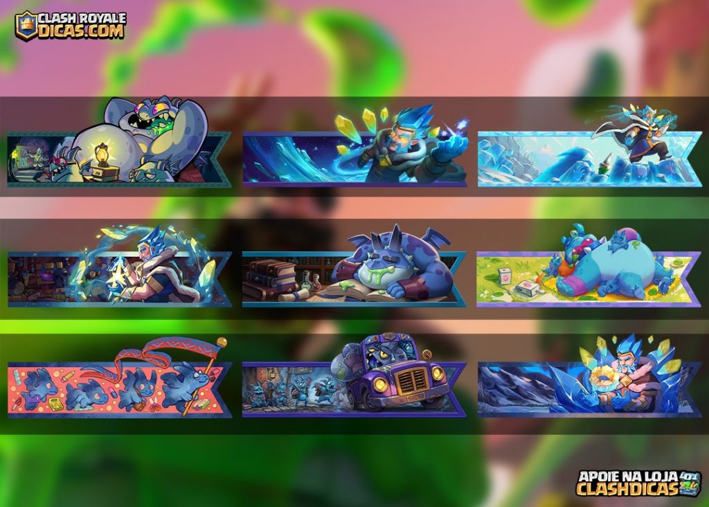 Banners da Temporada 87 Academia dos Servos no Clash Royale Banners de perfil da Temporada 87 Academia dos Servos no Clash Royale