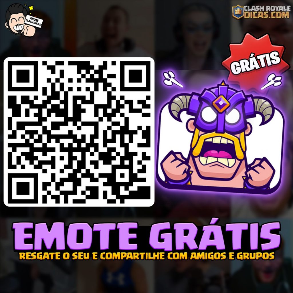 QR Codes de Clash Royale - Emote Grátis Liberte a fúria QR Code Emote Grátis Liberte a fúria