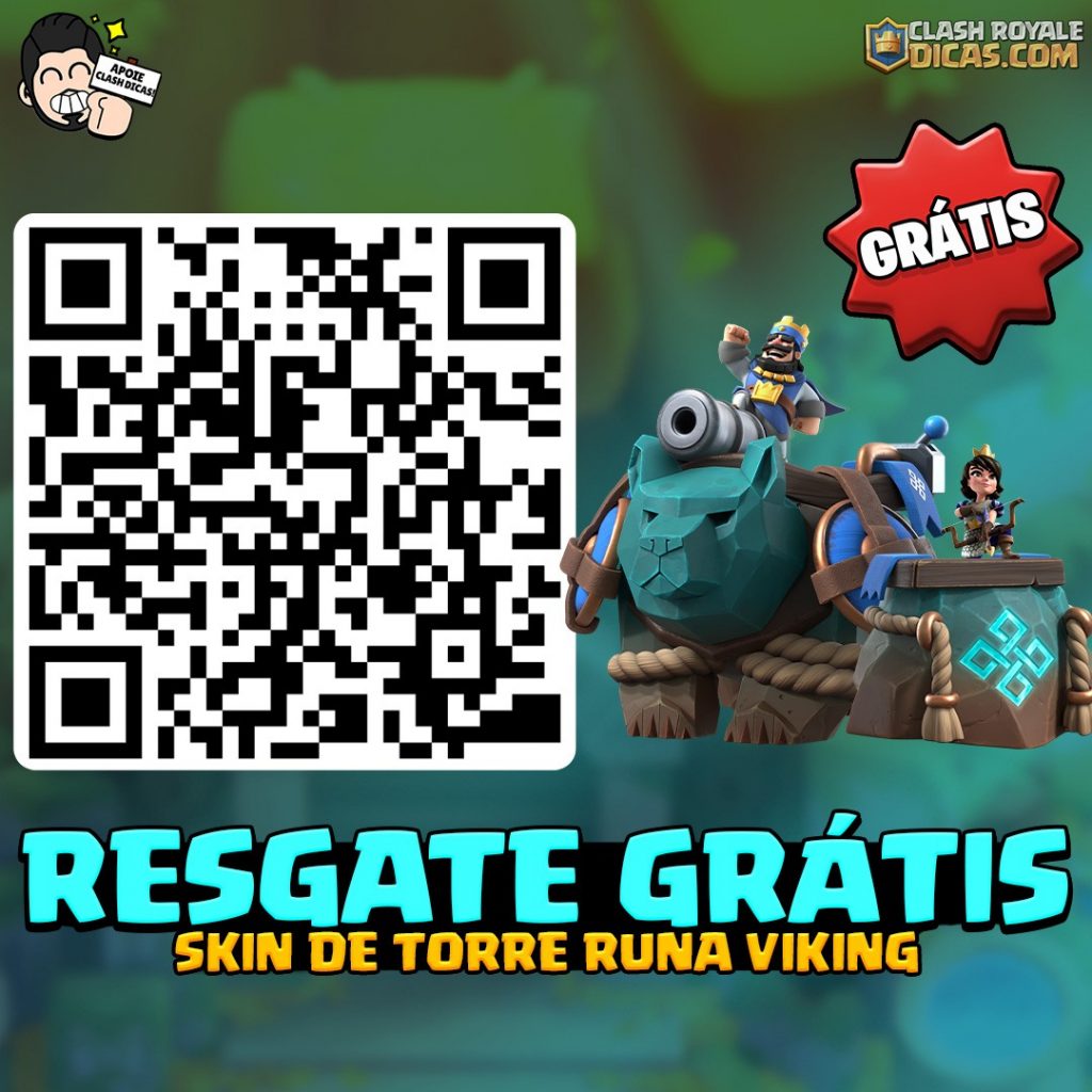 Resgate da Skin de Torre Runa Viking na Supercell Store Resgate da Skin de Torre Runa Viking grátis na Supercell Store do Clash Royale