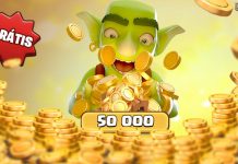 50k de Ouro grátis Clash Royale Supercell Store