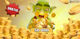 Resgate 50k de Ouro Grátis 🎁 Resgate por tempo limitado! 50k de Ouro grátis Clash Royale Supercell Store
