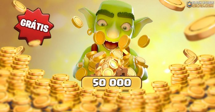 50k de Ouro grátis Clash Royale Supercell Store