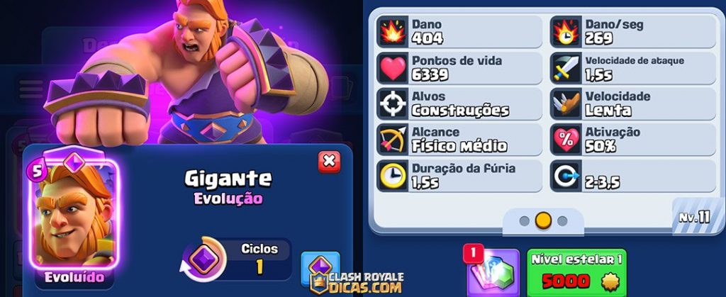 Gigante Evoluído tem habilidades reveladas Habilidade evolução do Gigante