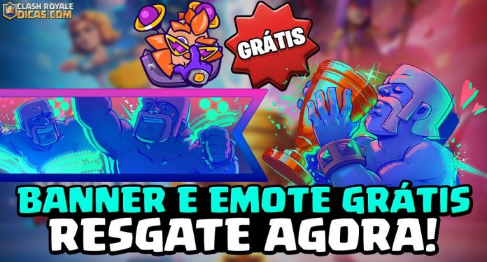 Emote Gigante Elétrico Grátis Banner Bárbaro Troféu Grátis