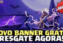 Banner grátis Mago Elétrico Heroico Clash Royale