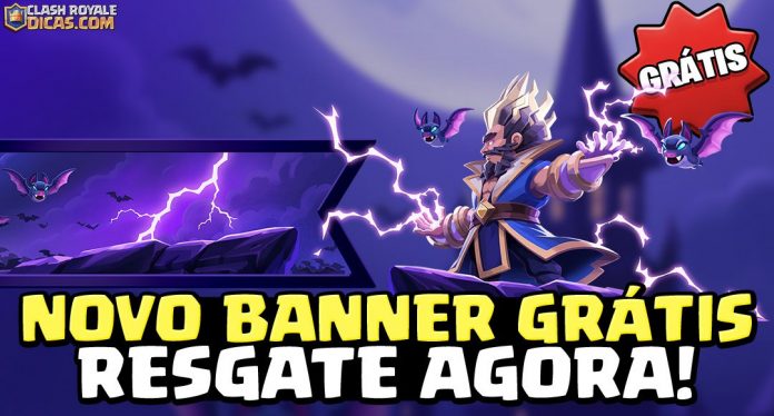 Banner Mago Elétrico Heroico Banner grátis Mago Elétrico Heroico Clash Royale