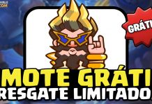 Emote do Mago Elétrico Heroico Roqueiro Grátis! ⚡🤘 Resgate na Supercell Store Emote grátis Mago Elétrico Heroico Roqueiro Clash Royale
