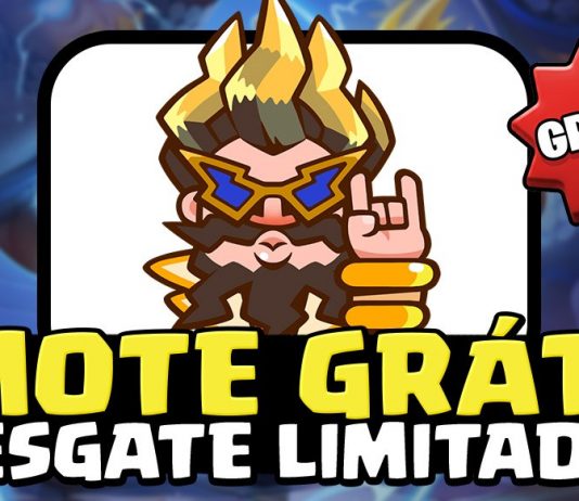 Emote grátis Mago Elétrico Heroico Roqueiro Clash Royale