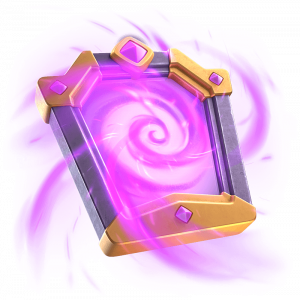 Espelho Evoluído no Clash Royale Carta do Espelho Evoluído com moldura dourada e espiral de energia rosa