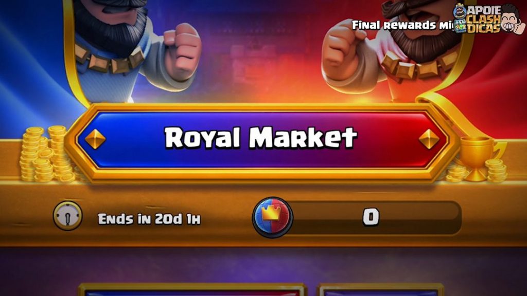 Prévia do mercado da temporada para gastar fichas no Clash Royale